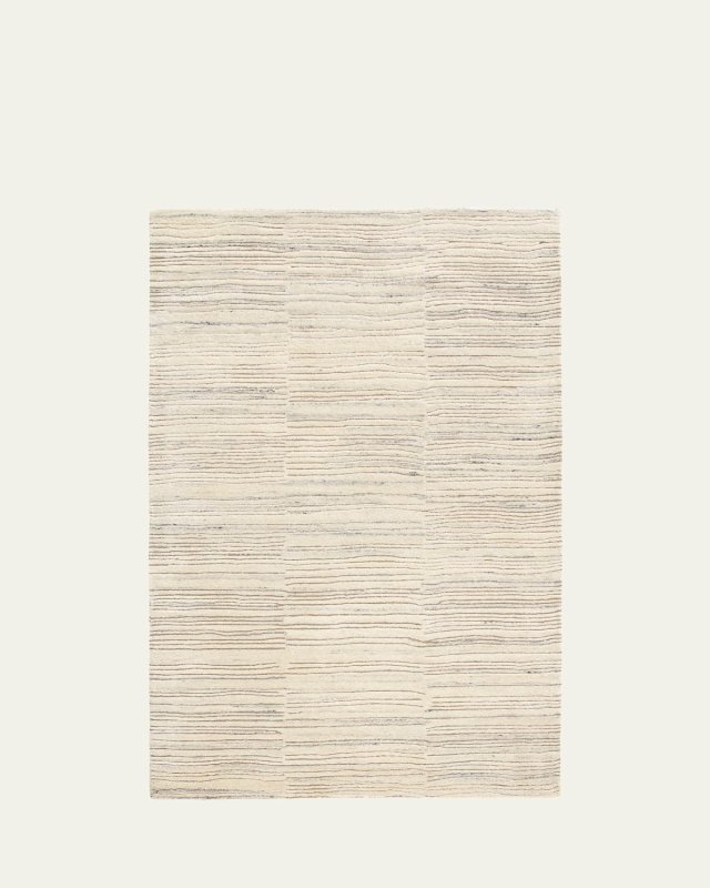 Avery Oatmeal Hand-Tufted Wool Rug, 9' x 12'
